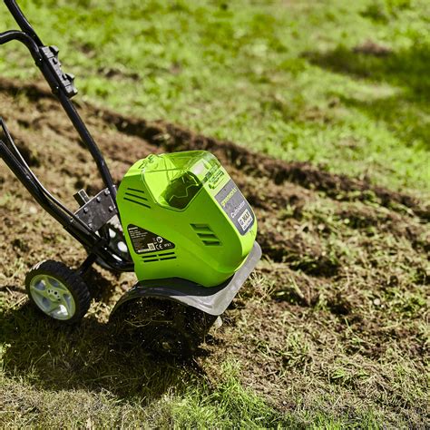 greenworks 40v tiller|greenworks 40v cordless tiller.